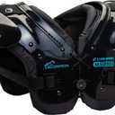 CHAMPRO Scorpion Youth Football Shoulder Pad (Large, Black, Blue)