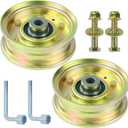 2 Pack 756-04224 Idler Pulley Replaces Cub Cadet 756-04224 Idler Pulley MTD 756-04224 Flat Idler Pulley 756-04224 Pulley MTD 75604224 Flat Idler Pulley 756-0981A 756-0981 756 04224 756-0981B