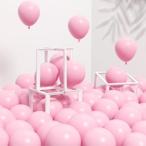 120pcs 5inch Pink Balloons, Small Light Pink Latex Balloons for Baby Bridal Shower Gender Reveal Birthday Party Decorations