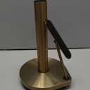 Simplehuman Tension Arm Standing Paper Towel Holder, Heavy-Duty, Easy One-Handed Tear, Kitchen Countertop, Brass Stainless Steel