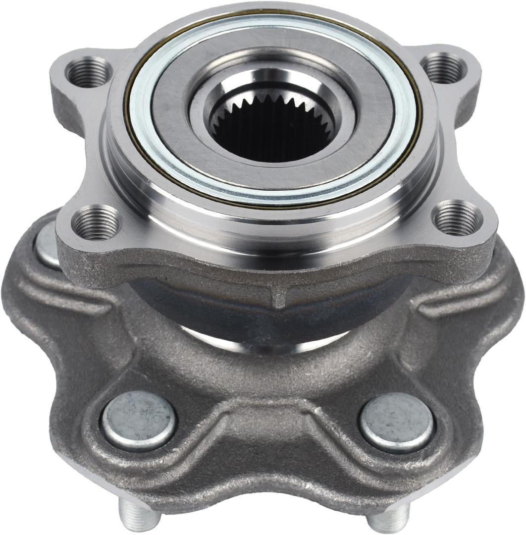KUSATEC 512346 Rear Wheel Bearing and Hub Assembly Compatible with 2003-2007 Infiniti G35, 2003-2009 Nissan 350Z, 5 Lug Bolts without ABS