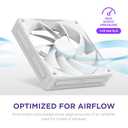F120Q - 120mm Quiet Airflow Fans - Single - White