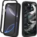 POCOOA Compatible with iPhone 14 / iPhone 13 Case – Rugged Full-Body Protective Cover for Women Girls Dual Layer Shockproof Bumper, Heavy-Duty Phone Case
