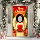 Christmas Angel Photo Door Banner 35x71inch Holiday Backdrop Party Decorations Merry Christmas Background Supplies Angel Gift Props for Indoor Outdoor Photography