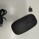 Rechargeable Bluetooth 5.2/3.0/Type-C/USB-2.4G Mouse for MacBook/MacBook air/Pro/iPad, Wireless Mouse for Laptop/Notebook/pc/iPad/Chromebook (Black)