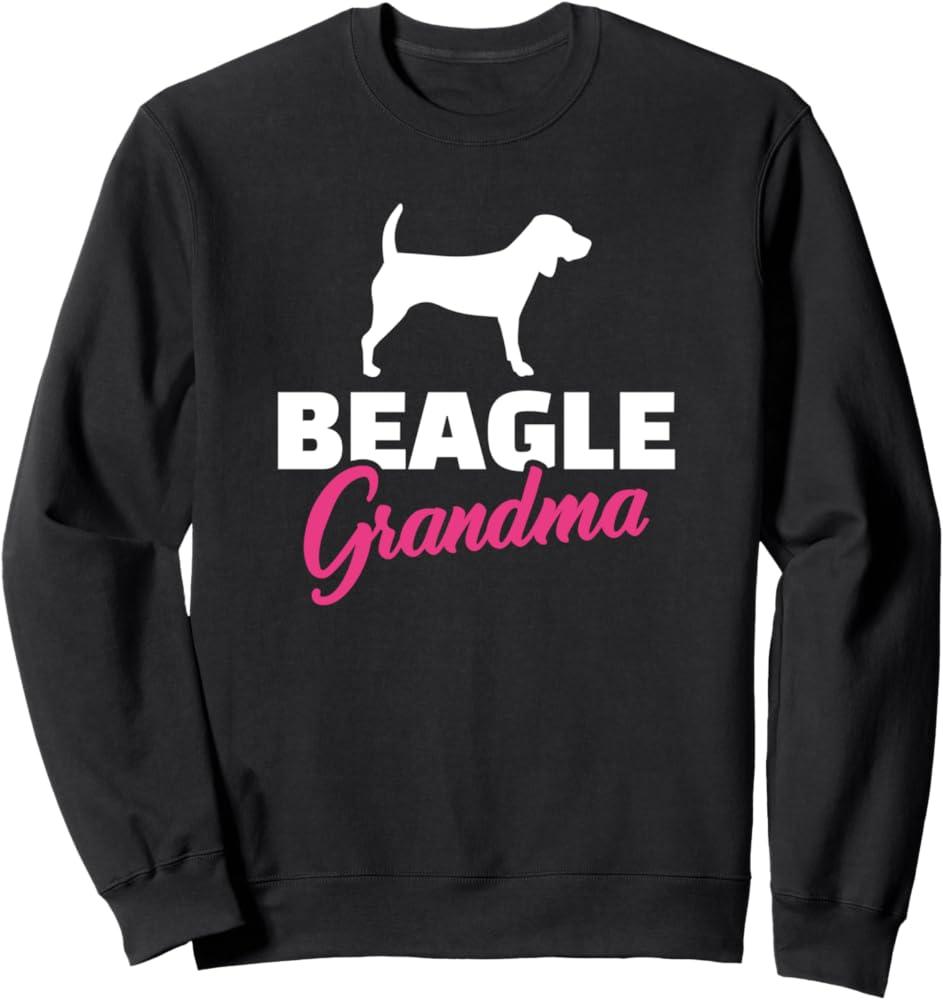 Beagle Grandma Funny Beagle Lover Gift Outfit Sweatshirt, S