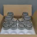 Amzcku 8 oz Vintage Mason Jars with Lids, Regular Mouth Canning Jar, Safe For Storage, Canning, Pickling, Preserving, Fermenting, DIY Crafts & Decor 12 Pack