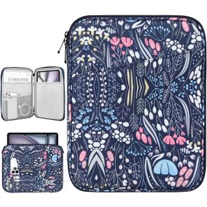 13 Inch Tablet Sleeve Bag Carrying Case for iPad Pro 13" M4 2024, iPad Air 13", iPad Pro 12.9", Samsung Galaxy Tab S10+ Plus/S9 FE+/S9+ Plus 12.4", Remarkable Paper Pro 11.8", Night Blue