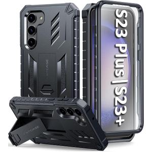 for Samsung Galaxy S23-Plus Case: Heavy Duty Rugged Shockproof Protective Cover with Kickstand | Military Grade Protection Phone Case Without Built-in Screen Protector