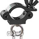40-52mm Heavy Duty Truss ClampWider Aluminum Alloy Lights Hooks for LED Video Wall Displaywith Eye Bolt and U-hook Stage ClampsBlack (1)