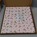 12x12 Inch Large 3 Ring DIY Scrapbook Photo Album Journal with 30 Plastic Sleeves 60 Pages and Fabric Cover for Baby Travel Wedding Couple Anniversary kids Adventure (Pink Cover/White Pages)