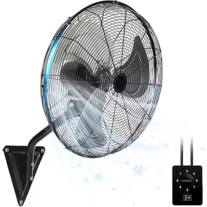 18 in. 3-Speed Industrial High Velocity 6000 CFM Outdoor Wall Fan In Black for Commercial/Garage/Residential/Warehouse