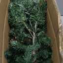 Lighted Artificial Christmas Urn Filler, 2 Pack Small Xmas Pine Tree Outdoor Decorations with Cones, Red Berries & 50 LED Lights, Light Up Planter Filler Decor for Porch Yard, Garden, Cemetery (Green)