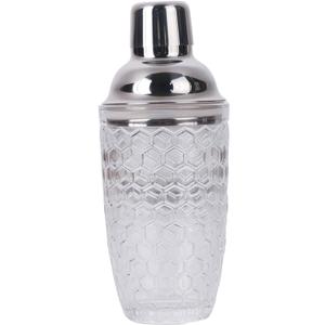 Professional 14.37 oz Cocktail Shaker  Durable Stainless Steel Martini Mixer, Leak-Proof & Dishwasher Safe, Ergonomic Design for Bartenders & Home Bar Enthusiasts (Wavy Line)