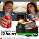 Plzpik Large Car Seat Organizer with Removable Cooler Bag for the Front or Back Seat for Kids and Adults.Versatile for Use in Multiple Scenarios.
