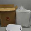 TIPGO 5 Gallon Motion Senor Bathroom Trash Can with Lid, Automatic Garbage Can Touchless, Smart Plastic Waste Basket for Narrow Spaces, Bathroom, Office, Bedroom, Living Room (White)