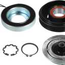 X AUTOHAUX 1 Set AC Compressor Clutch Replacement Fit for Gmc Yukon 2015-2020 5.3 Black