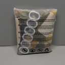 Christmas Shower Curtain for Bathroom 72x72inches Gold Pearls Snowflakes X-mas New Year Decor Shower Curtain Set with Hooks Green Leaves Waterproof Fabric Shower Curtain