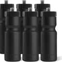 5 Strong Sports Water Bottles – Reusable 22 oz BPA-Free Plastic Bottles with Pull Top Cap – Made in USA – Top Rack Dishwasher Safe – Fits Most Bike Cages Brand