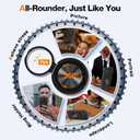 Compatible for Black-View Wave 8/Wave 8C/Oscal Flat 2/Oscal Flat 2C Phone Case, 360 Rotatable Ring Holder Kickstand/Stand Silicone TPU Silm Fit Shockproof Protective Cover Case - Black