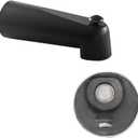 SENTO Oil Bronze Universal Bathroom Tub Spout with Diverter, Durable Heavy Duty Metal Bathtub Faucet with Shower Diverter - 7 Inches 1/2" IPS Inside Thread, Oil-Rubbed Bronze