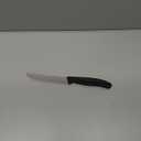 Victorinox 6.7733, Black 4 Inch Swiss Classic Paring Knife with Serrated Edge, Round tip , 4"
