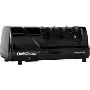 Chefs Choice Professional Electric Knife Sharpeners AngleSelect for 15- and 20-Degree Straight-Edge and Serrated Knives with Diamond Abrasives & Precision Angle Control, 2-Stage, Black