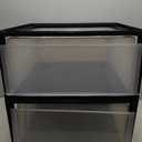 IRIS USA 2-Pack, 47 Qt. Extra Large Stacking Drawer Organizer, Black