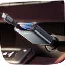 LISEN iPhone 16/15 Car Charger USB C Fast Charging Retractable,60% Less Space,Mini 57W Fast iPhone 16/15 USBC Type C Charger for 17 iPhone 16 15 Pro Max PlusSamsung Galaxy S25/24 ZAndroid (Vintage Bronze)