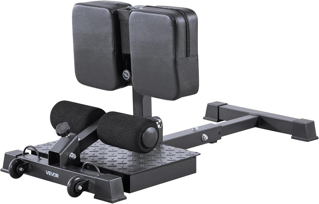 VEVOR Sissy Squat Machine, Multi-Function Deep Sissy Squat Bench for Leg Muscle Training, Easy Setup & Foldable Core Waistline & Glute Workout Equipment, Leg Exercise Machine for Home Gym, Black