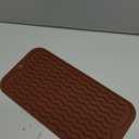 Silicone Dish Drying Mat, Non-Slip Easy Clean Sink Mat Large Heat-resistant Dish Drainer Mat for Kitchen Counter, Sink, Refrigerator or Drawer liner (12" x 6", COFFEE)