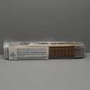 Cordless Bamboo Roman Shades for Windows, 100% Blackout Backing Fabric for Light Blocking, 22" W  64" H - Penang Teak