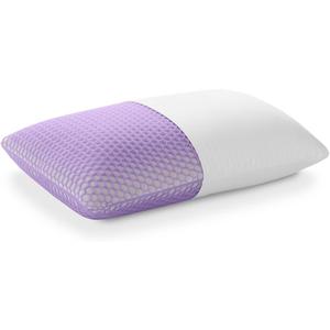 Purple Harmony Pillow Talalay Latex Foam Cooling Pillow for Combo or Side Sleepers, 360 Hex GelFlex Grid for No-Pressure Support and Luxurious Weightless Feel - Standard, Medium Feel, Tall Height