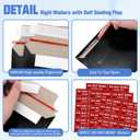 80 Pack 6x8 Inch Rigid Mailers,Self Seal Rigid Envelopes,Black | Protective Flat Cardboard Envelopes,Blank Shipping Envelopes,Photo Mailers,Document Mailers for CD Trading Cards Stamps