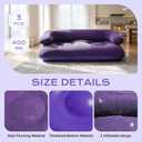 3 Pcs Inflatable Bean Bag Chairs with Electric Air Pump, Giant Blow Up Couch, Outdoor Folding Beanbag Chairs for Adults, Portable Lounger Air Sofa Lazy Sofa Seating Movie Night (Navy Blue Chairs)
