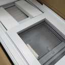 NOOTA Basement Window 32" x 18" Double Tempered Glass, Removable Flange, Vinyl Sliding Window，White | Sliding window