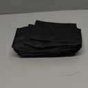 100 Pcs 4 x 6 Inch Stand Up Black Kraft Paper Bags with Matte Window, Resealable Zip Lock Food Storage Bags, Reusable & Heat Sealable for Packaging