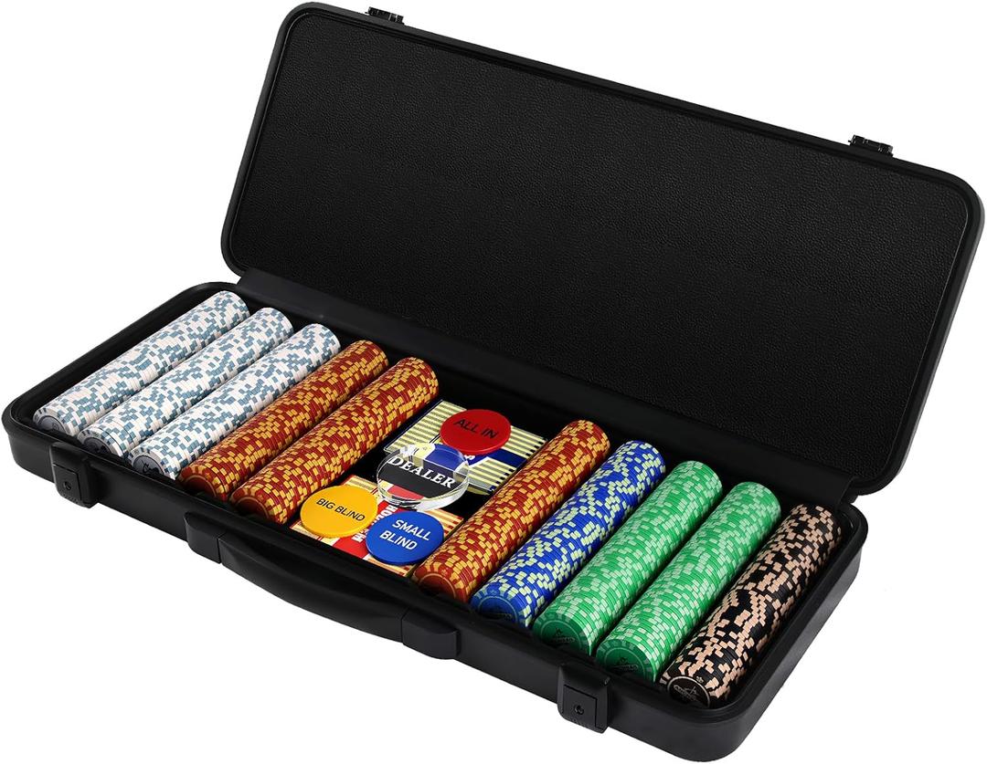 Poker Set 500PCS 14g Blank Clay Poker Chips