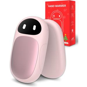 Hand Warmers Rechargeable, Gifts for Men and Women, 6000mAh Electric Hand Warmers Rechargeable 2 Pack with 12 Hours Working Time, Best Gifts for Mom and Dad (Pink)