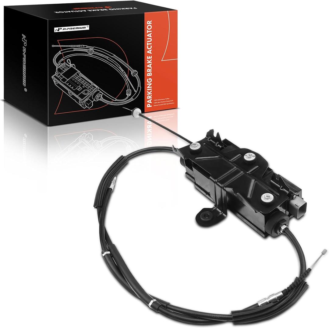 A-Premium Parking Brake Actuator with Cable and Control Unit Compatible with BMW Models - 740i, 740Li(xDrive), 750i(xDrive), 750Li(xDrive), 760Li, ActiveHybrid 7, Alpina B7(xDrive), Alpina B7L(xDrive)