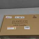 Flameless LED Candles with Timer 9 Pc Flickering Flameless Candles for Romantic Ambiance and Home Decoration Stable Acrylic Shell,with Embedded Star StringBattery Operated CandlesRed