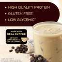 Atkins Caf au Lait Iced Coffee Flavored High Protein Shake, Low Sugar and Low Carb, Keto Friendly, Ready to Drink Protein Drink, Gluten Free, 12 Count (EXP 08/12/26)