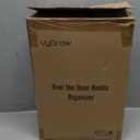 Over The Door Organizer, Metal Door Organizer Hanging with 5 Adjustable Baskets and Coat Hook, Behind The Door Storage for Bedroom Closet Bathroom Pantry Cabinet Kitchen, White