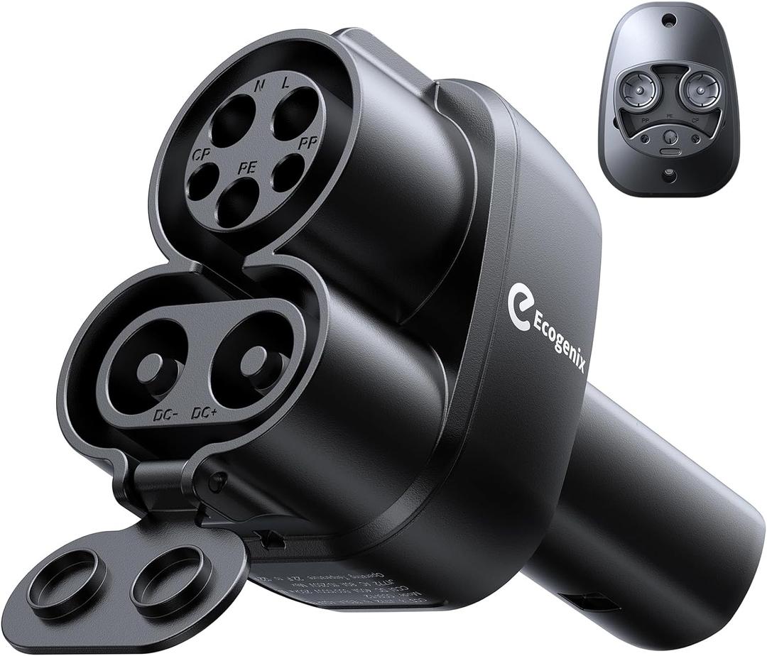 Ecogenix Upgraded 2In1 CCS & J1772 to Tesla Adapter, 250KW Fast CCS1 to Tesla Charging Adapter, ONLY Fit for Tesla Model Y, 3, S, X, Compatible with Level 1 2 3 Charging Stations with CCS1& J1772