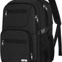 Black Travel backpack for men women, School Backpack for boys teens, College high middle school bookbag Fits15.6 Inch Laptop with Reinforced Straps, Boys backpack, Book bag