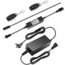UYGALAXY 12V Linear Actuator Controller with 2pcs Wireless Remote Control & 110V Adapter Power Supply, for 12V DC Motor Momentary Switch Forward/Reverse DPDT Relay for Motors, Lift Chair,Electric Sofa