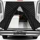 Van Insulated Door Curtain for Rear Doors Magnetic Thermal Cover for Ford E-Series/Econoline/Club Wagon 2003-2025 - Keep Heat in & Cold Out for Winter Camper Van