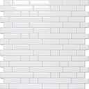 STICKGOO Peel and Stick Backsplash - 10 Sheets of 1212 - 3D Self Adhesive Peel and Stick Tile Backsplash for Kitchen & Bathroom (White)