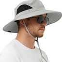 EINSKEY Wide Brim Sun Hat, UPF 50+ UV Protection Waterproof Packable Bucket Hat for Men & Women, Fishing Hiking Beach Garden