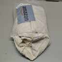 Eachope Cream No Hook Tufted Shower Curtain with snap-in Liner for Bathroom, Boho Farmhouse Style with See Through Top Window, no Hook Shower Curtain and Liner Set, Beige/Cream, 71Wx74H